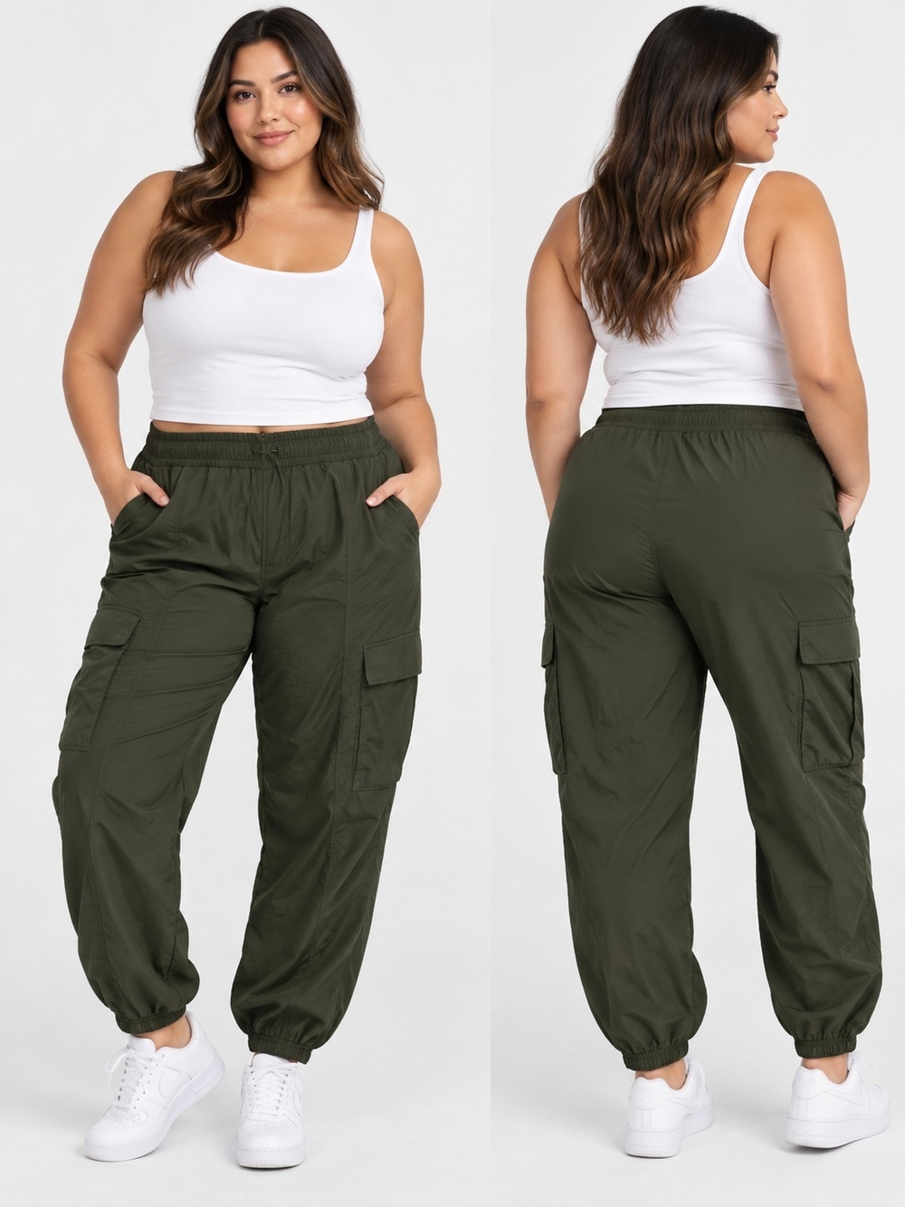 Old Navy Olive Green Cargo Jogger Pants
